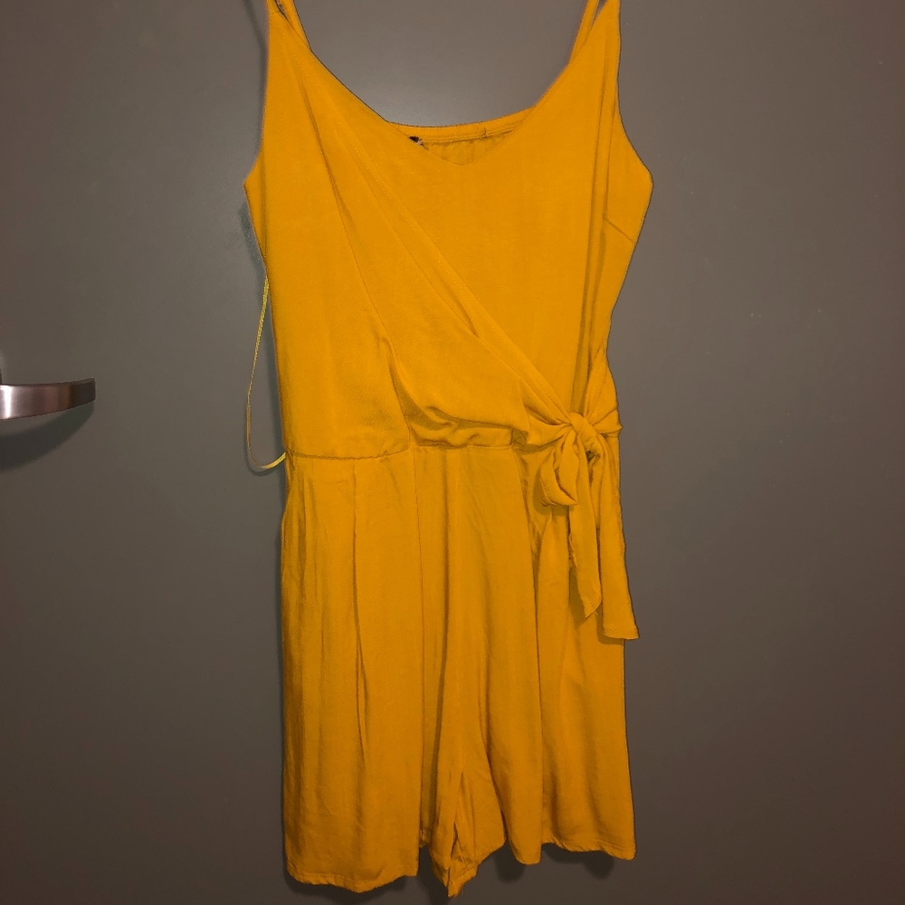 One Clothing Tie Front Romper